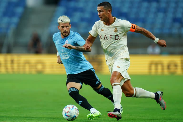 Cristiano Ronaldo, durante el amistoso de este lunes, en el que Al Nassr fue goleado 5-0 por Celta