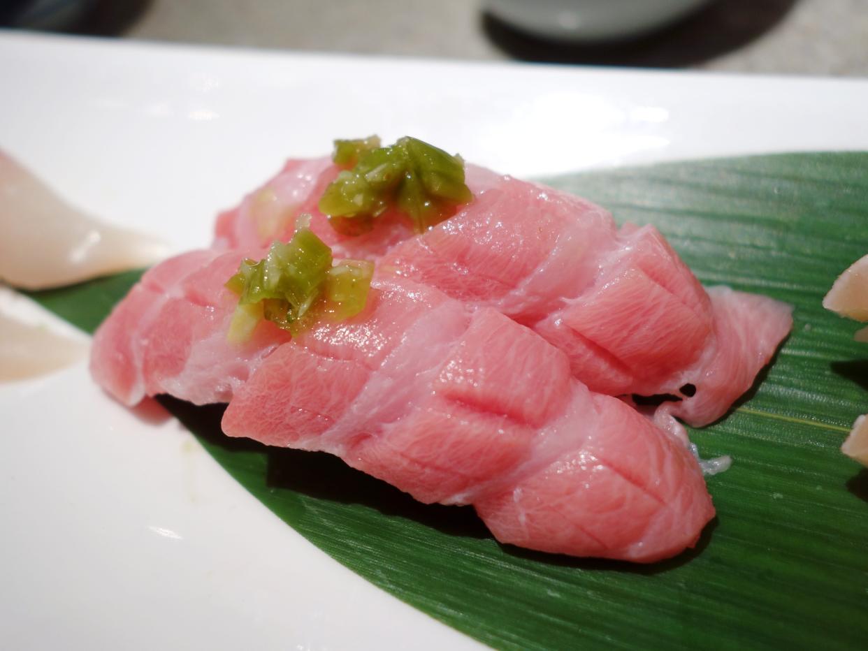 Nigiri is topped with pickled wasabi, which has long been known as an antioxidant. Most recently it's been linked with improved memory.