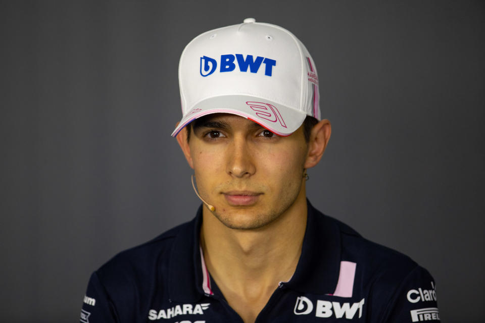 <span>The boy’s doing good: One of the French hopefuls at his home grand prix, Esteban Ocon</span>