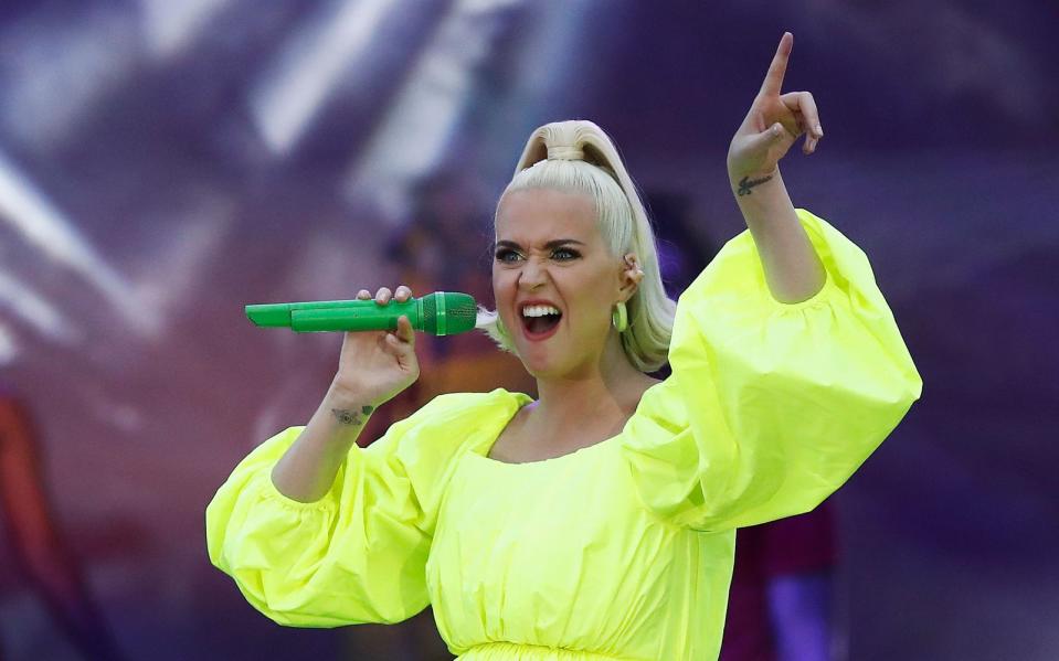 2001, im Alter von 17 Jahren, veröffentlichte sie unter ihrem Geburtstnamen Katy Hudson bereits ein Gospelalbum, zum Superstar sollte sie allerdings erst 2008 mit "I Kissed A Girl" werden: Katy Perry. (Bild: Daniel Pockett/Getty Images)