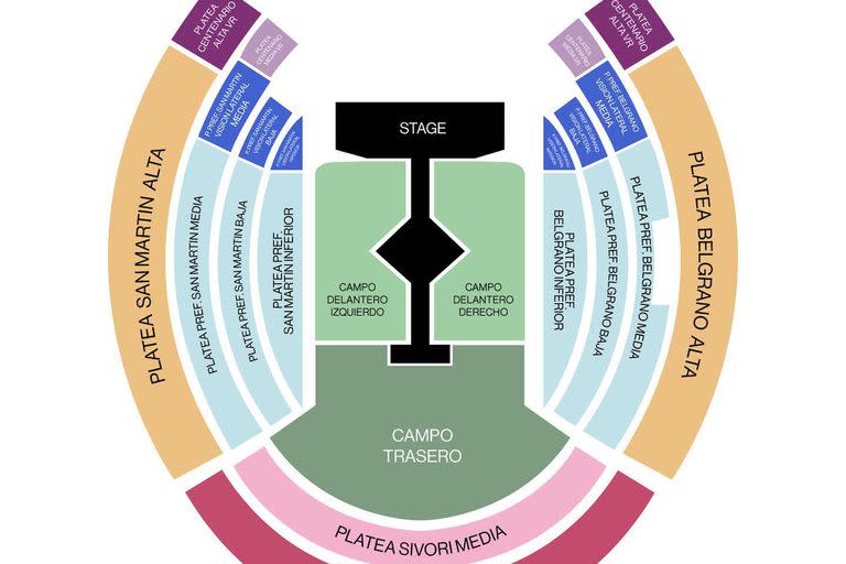 Las ubicaciones de las entradas para los shows de Taylor Swift en la Argentina 