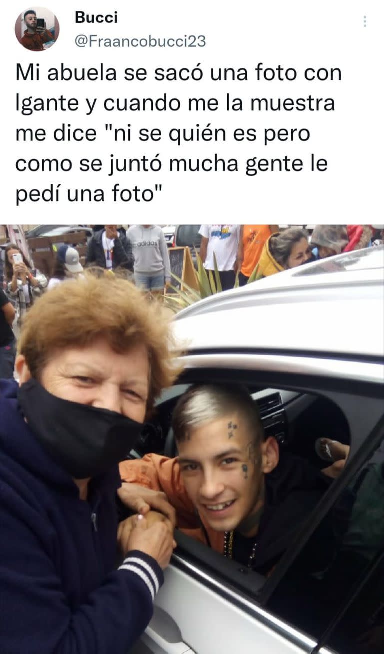 El tuit con la fotografía que se viralizó en las redes sociales