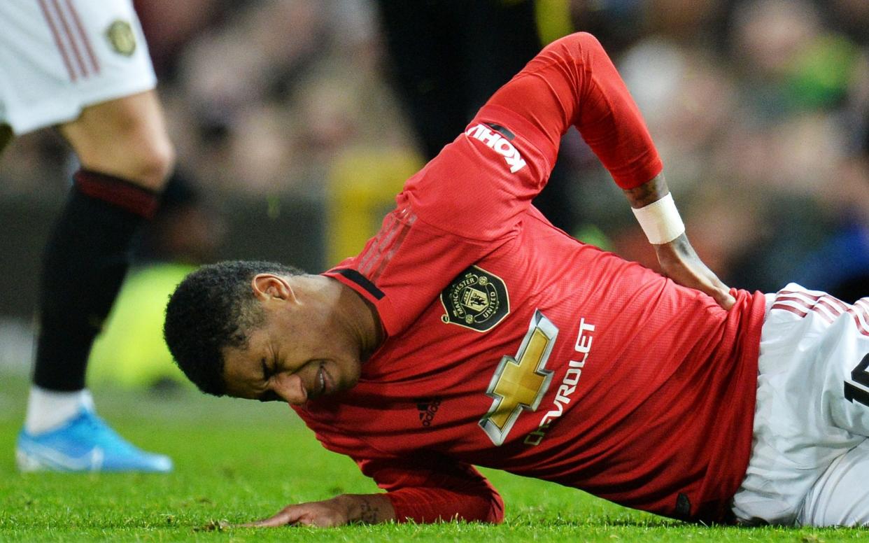 The striker's injury woes represent bad news for both Manchester United and England - REX