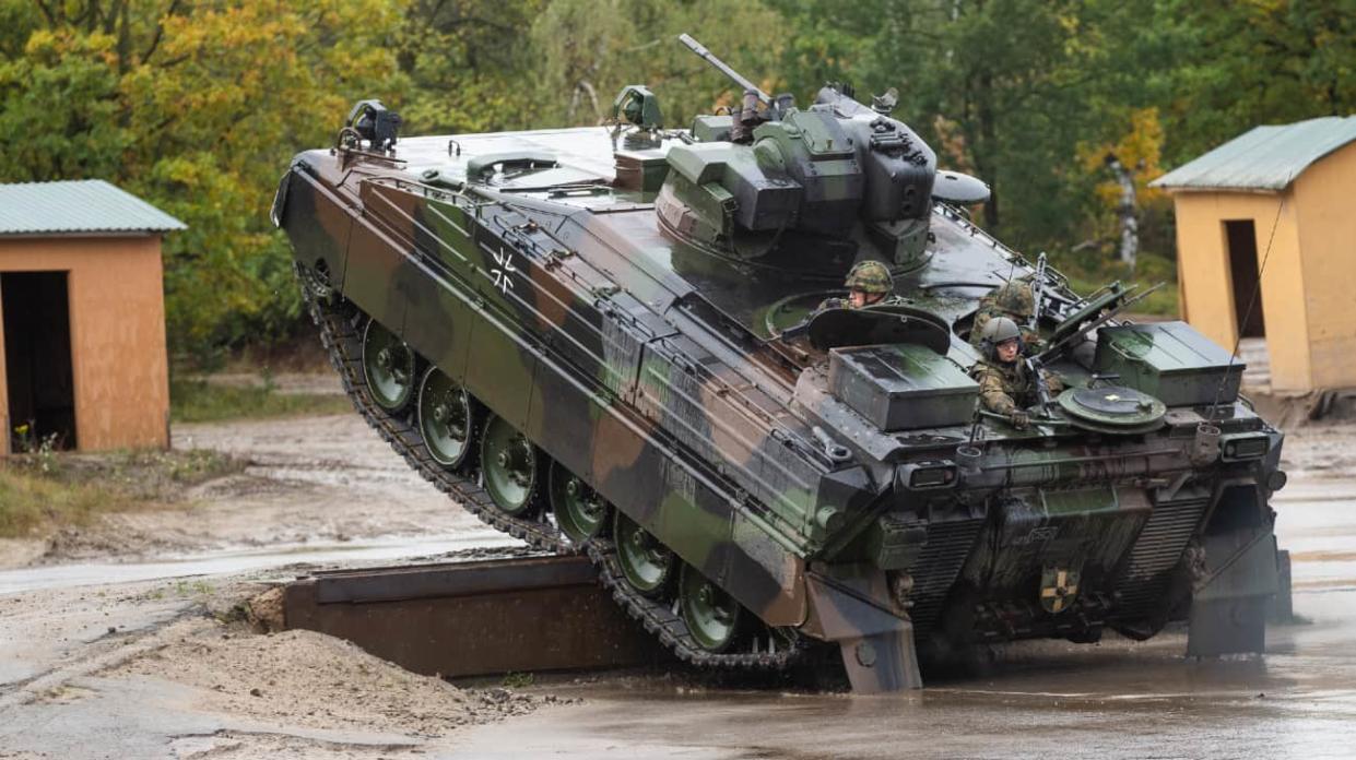 Marder infantry fighting vehicles. Stock photo: Getty Images