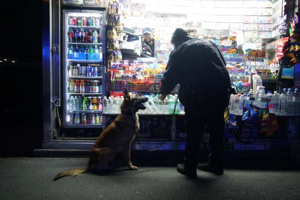 All the pictures in the exhibition, including this one of Officer Tulio Camejo and K9 King, will be on display at the AKC Museum of the Dog until May. @MFoxmoore