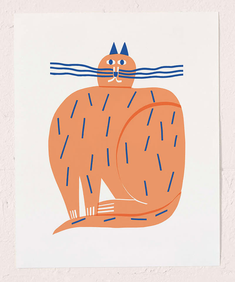 Marcus Oakley Cat Art Print