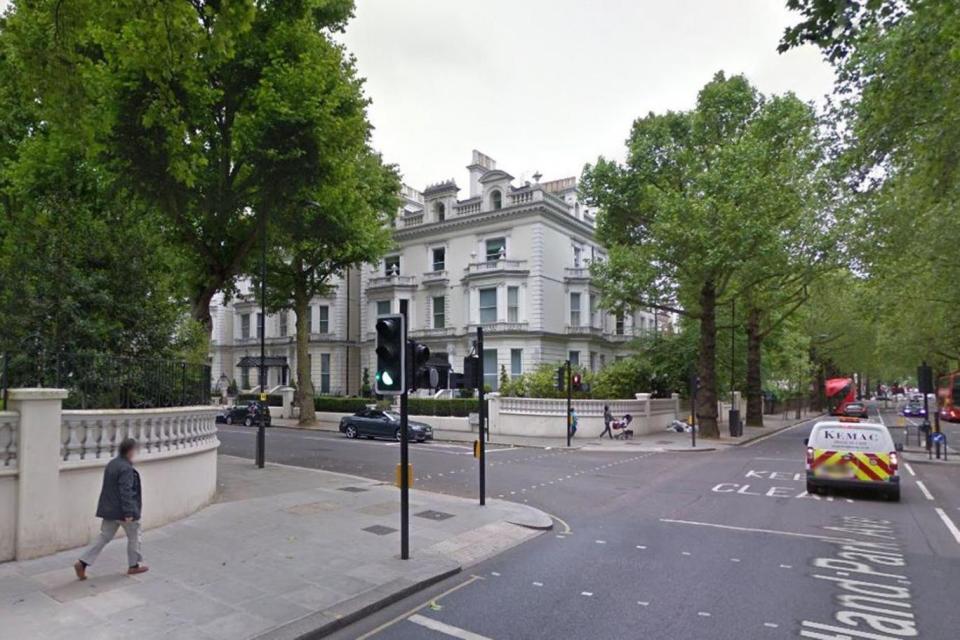 Leafy streets: A woman, in her 20s, was raped in Holland Park Avenue, west London (Google maps)