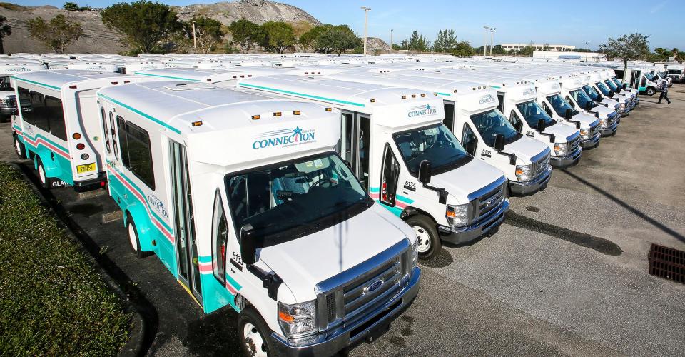 Palm Tran Connection is a shared ride, door-to-door Paratransit service that provides transportation to eligible residents and visitors in Palm Beach County in compliance with the Paratransit service provisions of the Americans with Disabilities Act of 1990.
