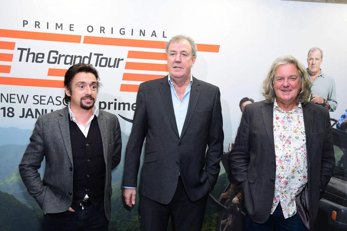 Richard Hammond, Jeremy Clarkson and James May promoting The Grand Tour (Ian West/PA)