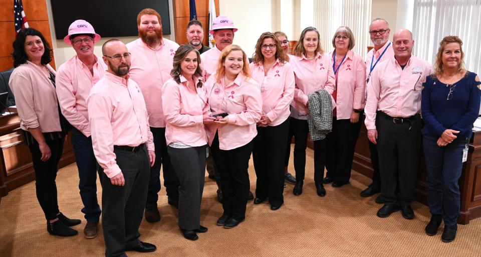 Coldwater Board of Public Utilities staff who won the competition raised the most funds for Susan G. Komen - Michigan Foundation among Michigan South Central Power Agency members.