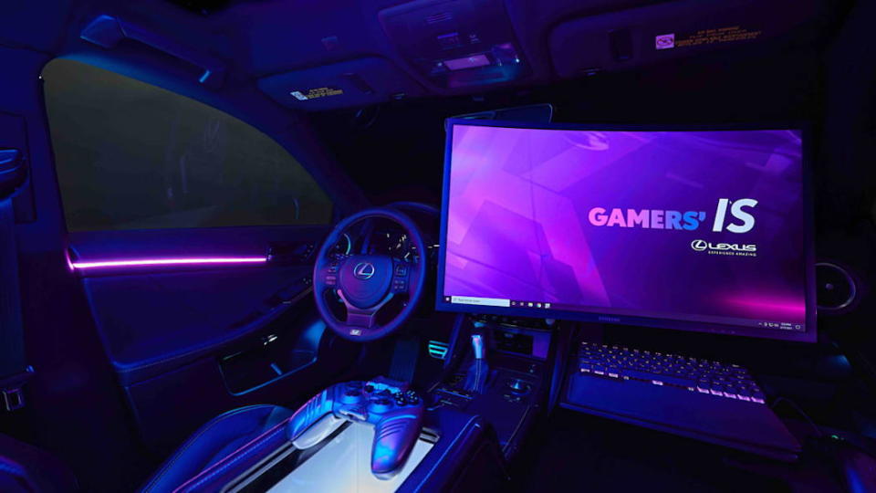 圖／Lexus與Twitch合作打造「遊戲版」IS 350 F Sport轎跑車。