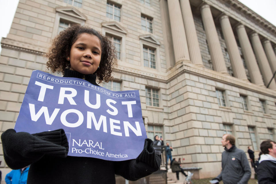 WASHINGTON, DC. - JAN. 21: Organizers put the Women's March on Washington in Washington D.C. on Saturday Jan. 21, 2017. (Photo by Damon Dahlen, Huffington Post)