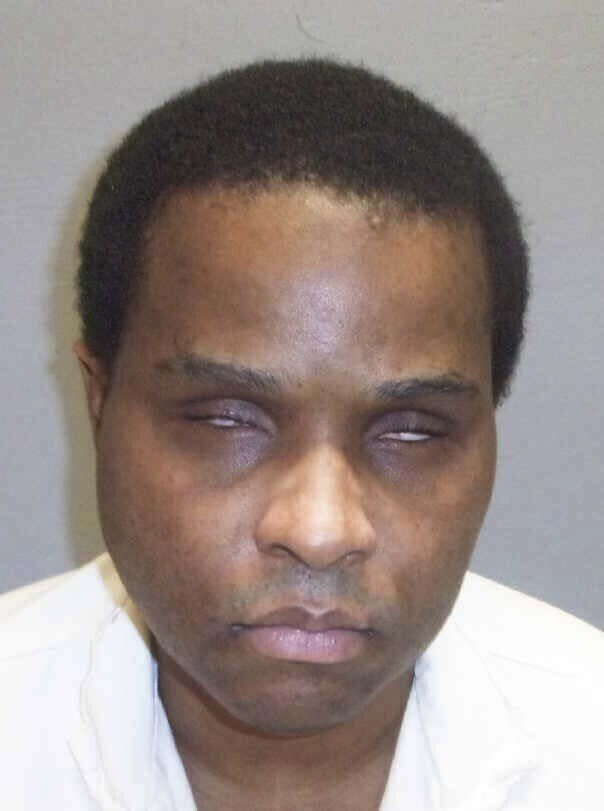 This photo provided by the Texas Department of Criminal Justice shows Texas death row inmate Andre Thomas. Attorneys for the mentally ill prisoner, along with faith leaders and mental health professionals are working to stop his April 5, 2023, execution, saying he'll never be competent enough to be put to death. Thomas was sentenced to death for a 2004 attack in which he fatally stabbed his estranged wife, their 4-year-old and her 13-month-old daughter, ripping out the hearts of the two children. His lawyers say Thomas' delusions later drove him to gouge out both of his eyes. (Texas Department of Criminal Justice via AP)