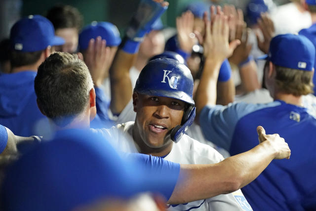 Salvy 48th home run, home run, Salvador Pérez, Kansas City Royals, Salvador  Perez ties the Royals record for most homers (48) hit in a single season!  😤, By MLB