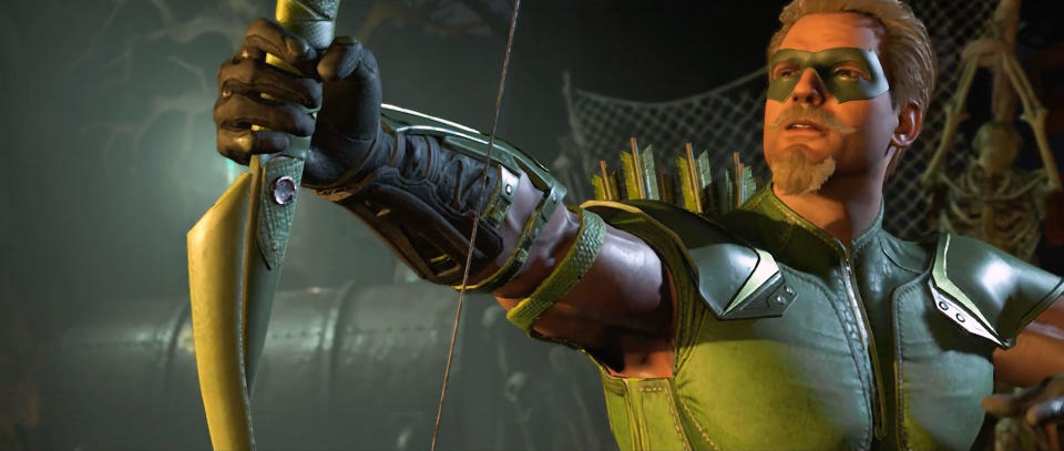 <p>A modern-day Robin Hood, vigilante Green Arrow makes a return in Injustice 2. He’s shown armed with explosive arrows and siding with Bruce Wayne in the upcoming conflict. </p>