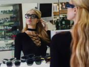 <p>Sometimes, paparazzi setups don’t have to have an earth-shattering purpose behind them — for example, this one with Paris Hilton. The socialite-turned-deejay is perfectly posed in front of the mirror while a photog snaps her picture as she’s shopping for eyewear. Perhaps in exchange for Paris getting photographed at their store, Dan Deutsch Eyewear gave Hilton some free shades? Just a guess! (Photo: London Entertainment /Splash) </p>