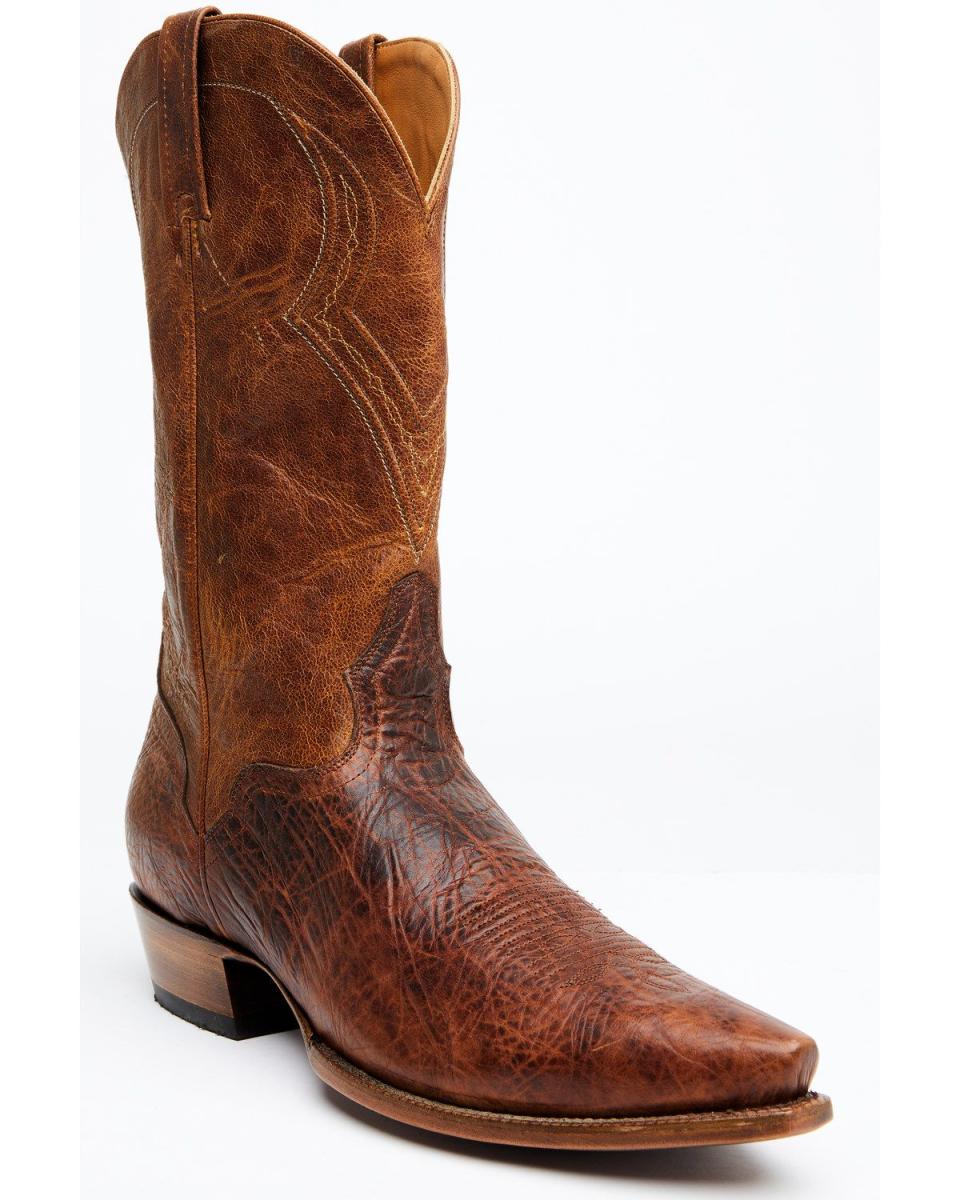 <p><strong>El Dorado </strong></p><p>bootbarn.com</p><p><strong>$369.99</strong></p><p><a href="https://www.bootbarn.com/el-dorado-mens-rust-bison-western-boots---snip-toe/2000350233.html?dwvar_2000350233_color=220#q=el+dorado&srule=newest&start=2&sz=45" rel="nofollow noopener" target="_blank" data-ylk="slk:Shop Now;elm:context_link;itc:0;sec:content-canvas" class="link ">Shop Now</a></p><p>Now, look at these beautiful boys. When we're talking about the easy entry, this is what we're talking about. Not too loud or boisterous, you can't deny the craftsmanship that went into this design. With a tall 13 inch shaft and a Stockman heel, this is the cowboy boot for the first-timer that will have the crowd fooled when they find out it's your inaugural pair.</p>