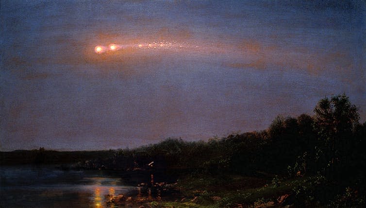 <span class="caption">F Church, Meteor of 1860.</span> <span class="attribution"><span class="source">Wikimedia Commons</span></span>