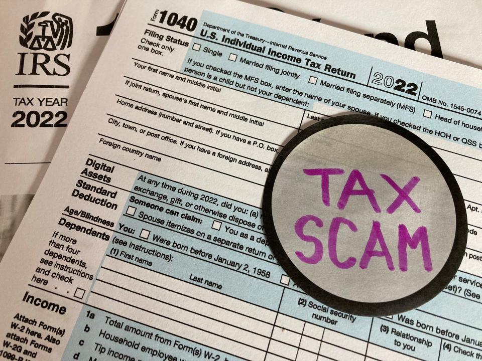 Taxpayers are warned that scammers use all sorts of tricks — including texting consumers about a tax refund or tax rebate. The IRS not not sending those texts; scammers are.