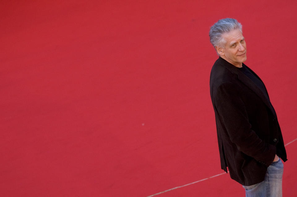 U.S. director David Cronenberg poses on the red carpet as he arrives for the Rome Film Festival October 23, 2008.   REUTERS/Max Rossi (ITALY)