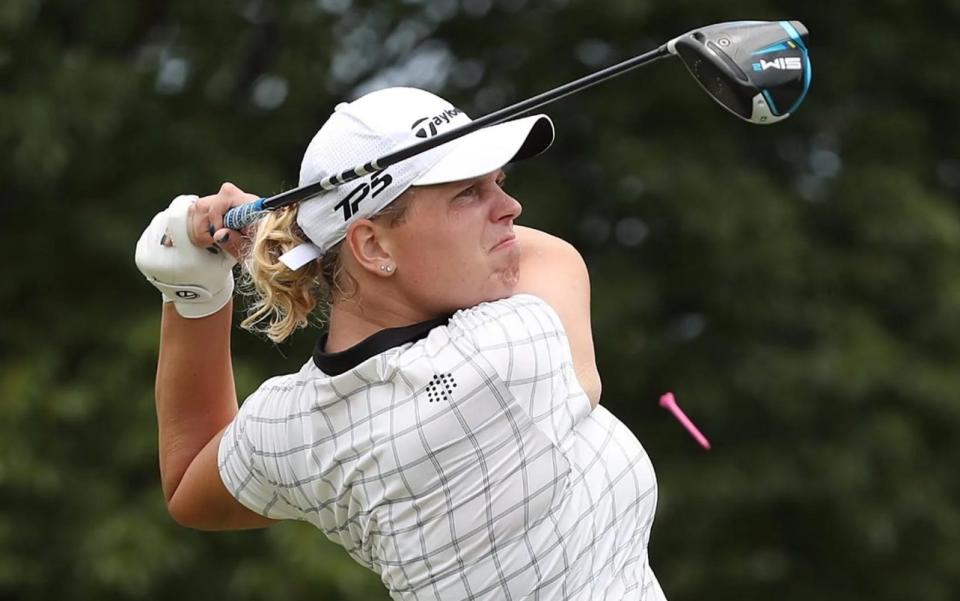 Transgender golfer Hailey Davidson, who is now only two steps away from winning a place on the LPGA Tour