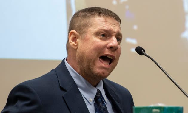 Jacob Blair Scott reacts at his trial in Mississippi's Jackson County Circuit Court in June. Scott pleaded guilty Monday in federal court to faking his own death in a bid to avoid sexual abuse charges. (Photo: via Associated Press)