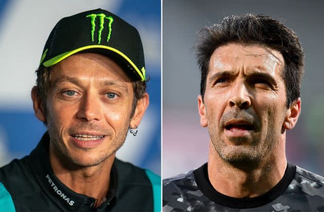 Valentino Rossi e Gigi Buffon (Photo: Ansa)