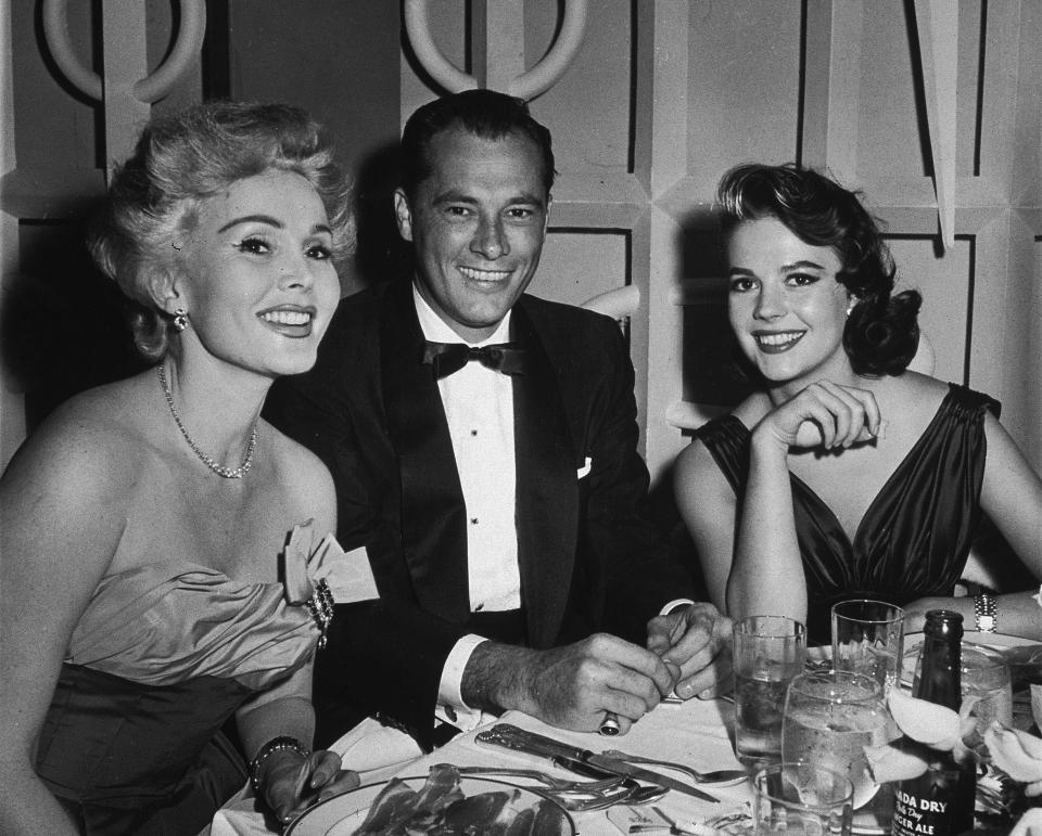 Gabor with Conrad 'Nicky' Hilton, and actress&nbsp;Natalie Wood. Gabor was married to 'Nicky's' father, hotelier Conrad Hilton.&nbsp;<a href="http://time.com/4605880/zsa-zsa-gabor-dies-obituary/" target="_blank">Time magazine</a> included this quote in its obituary.