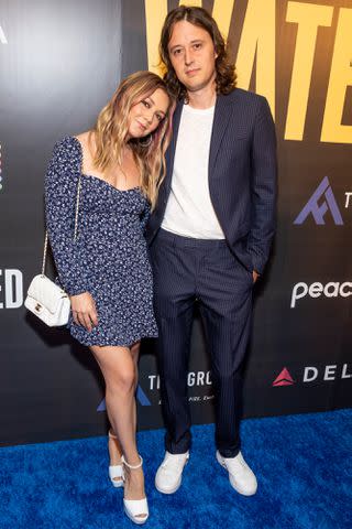 <p>Emma McIntyre/Getty</p> Billie Lourd and Austen Rydell at the 'Watershed' premiere