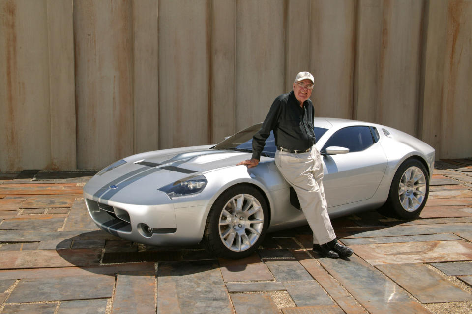 Carroll Shelby and the Ford Shelby GR-1 Concept.