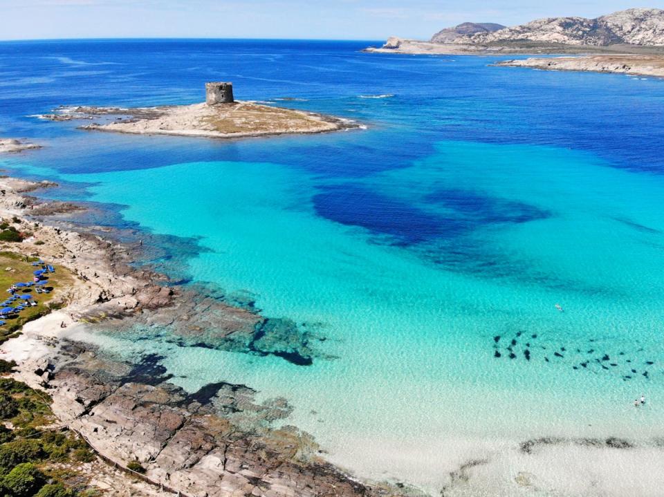 La Pelosa tower, on the northwestern tip of Sardinia, dates from the 16th century (Getty Images)