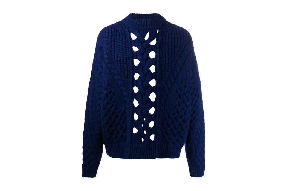 Isabel Marant cable-knit crew neck jumper