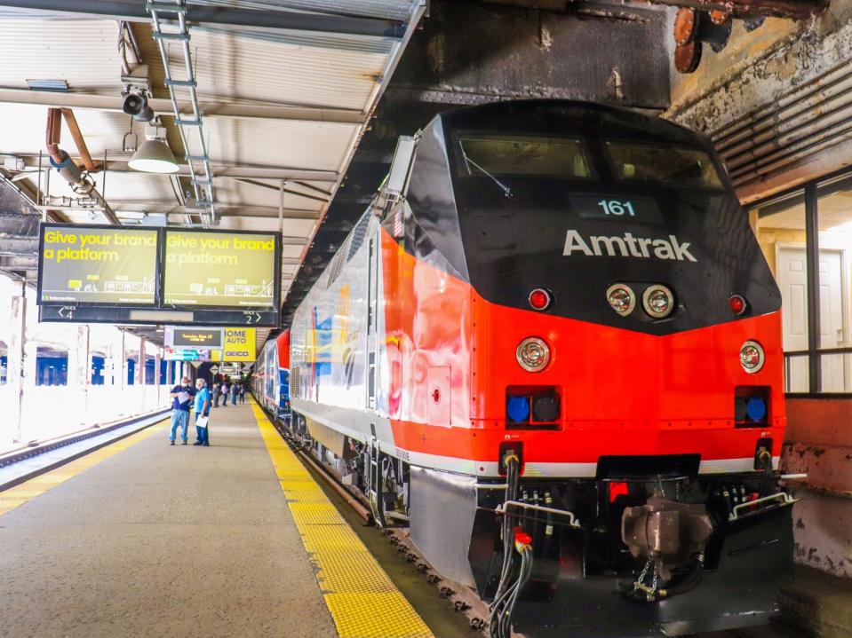 An Amtrak GE Genesis P42 locomotive - Amtrak ALC-42 Siemens Chargers Tour