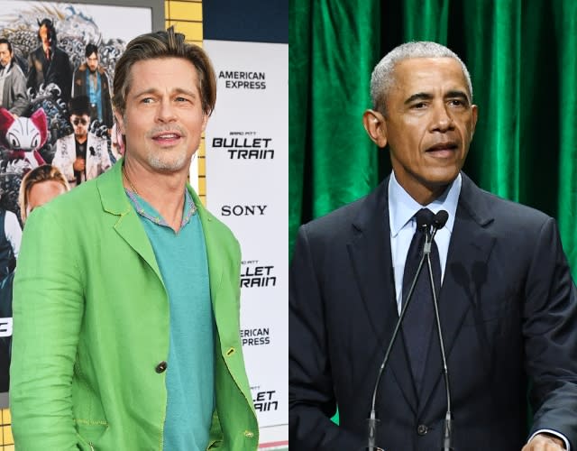 Brad Pitt & Barack Obama