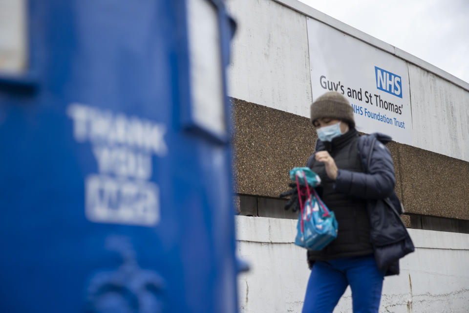 LONDON, UK - JANUARY 4: A NHS sign at St. Thomas Hospital in London, United Kingdom on January 4, 2022. UK Prime Minister Rishi Sunak is urged by Doctors' Association UK to recall parliament 'immediately' to discuss 'NHS crisis'. (Photo by Rasid Necati Aslim/Anadolu Agency via Getty Images)