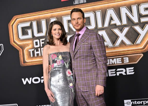 PHOTO: Katherine Schwarzenegger and Chris Pratt attend the World Premiere of Marvel Studios' 'Guardians of the Galaxy Vol. 3' on April 27, 2023 in Hollywood, Calif. (Axelle/Bauer-Griffin/FilmMagic via Getty Images)