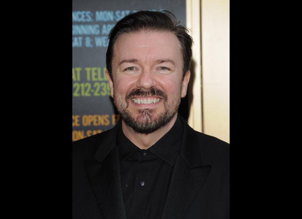 Ricky Gervais, who has lived with producer and novelist Jane Fallon since 1984, said he feels no need to make their union official because he doesn't believe in God. "I don't see the point. We are married for all intents and purposes, everything's shared, and actually our fake marriage has lasted longer than a real one...but there's no point in us having an actual ceremony before the eyes of God because there is no God," <a href="http://www.boston.com/ae/celebrity/articles/2010/02/01/ricky_gervais_marriage_refusal/" target="_hplink">he said in February 2010</a>. 