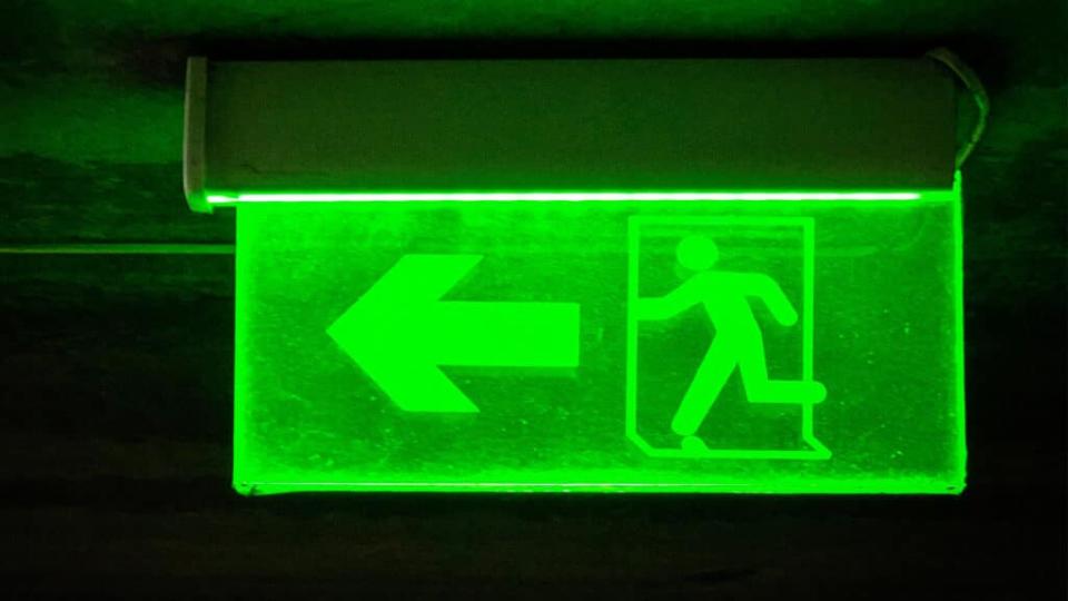 emergency exit sign