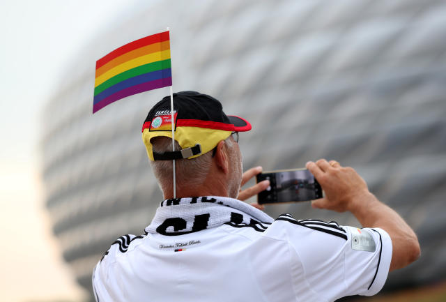 Rainbow Flags Blossom Outside Munich Soccer Arena After Sport Rejects LGBT  Protest Of Hungarian Law