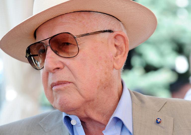 Oscar winning film producer Branko Lustig, of Croatian origin, is pictured at the Sarajevo Film Festival, on August 20, 2008