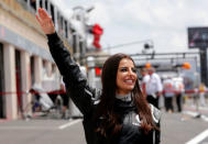 Formula One F1 - French Grand Prix - Circuit Paul Ricard, Le Castellet, France - June 24, 2018 Aseel Al-Hamad of Saudia Arabia poses after driving a Lotus Renault E20 Formula One car during a parade before the race REUTERS/Jean-Paul Pelissier