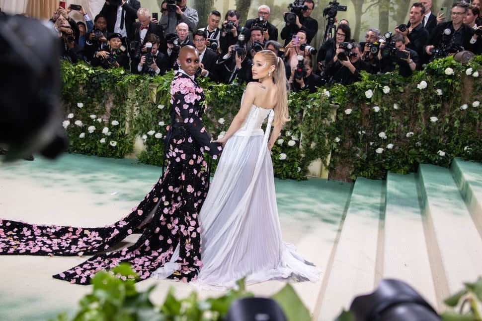 Ariana Grande and Cynthia Erivo at the 2024 Met Gala: 