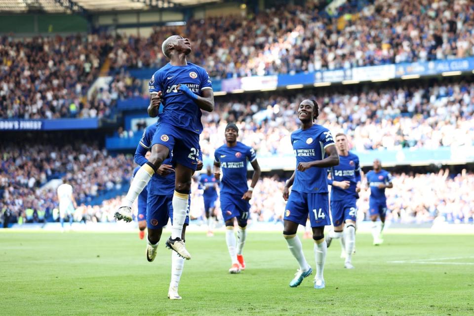 Caicedo scored a fantastic goal for Chelsea (Chelsea FC via Getty Images)