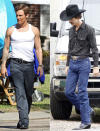 <b>From Slight To Strapping</b><br>We no longer have to worry about Matthew McConaughey and his thin frame. Now that he's done filming "Dallas Buyers Club," in which he plays a man stricken with HIV/AIDS, the 43-year-old actor has brought his body back to its former "Magic Mike" glory. Sporting muscles, a fake tattoo, and a skin-tight tank, McConaughey strutted on the set of his new HBO series "True Detective" on Wednesday, March 13, in New Orleans. Also starring Woody Harrelson, the series centers around two detectives on the hunt for a serial killer in Louisiana.