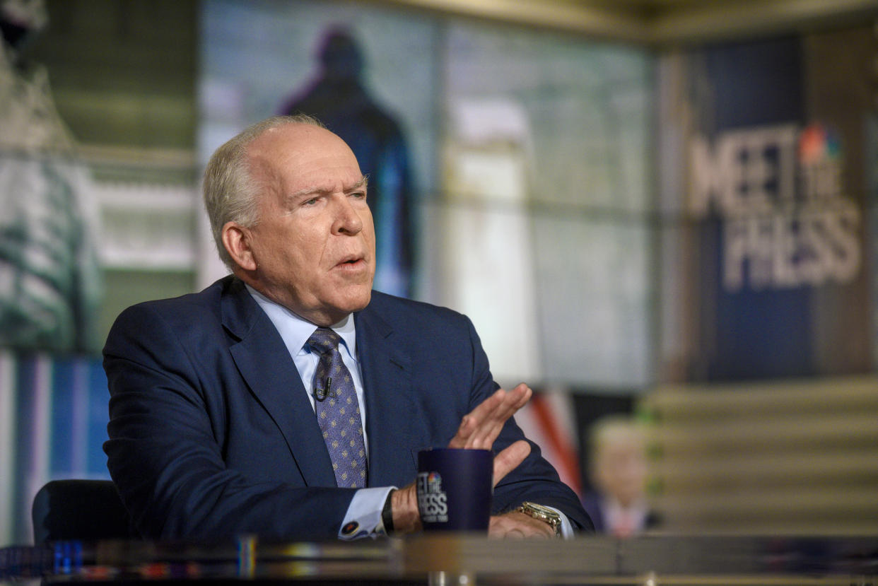 John Brennan, Former CIA Director appears on "Meet the Press" in Washington, D.C., Sunday October 6, 2019. (William B. Plowman/NBC/NBC NewsWire via Getty Images)