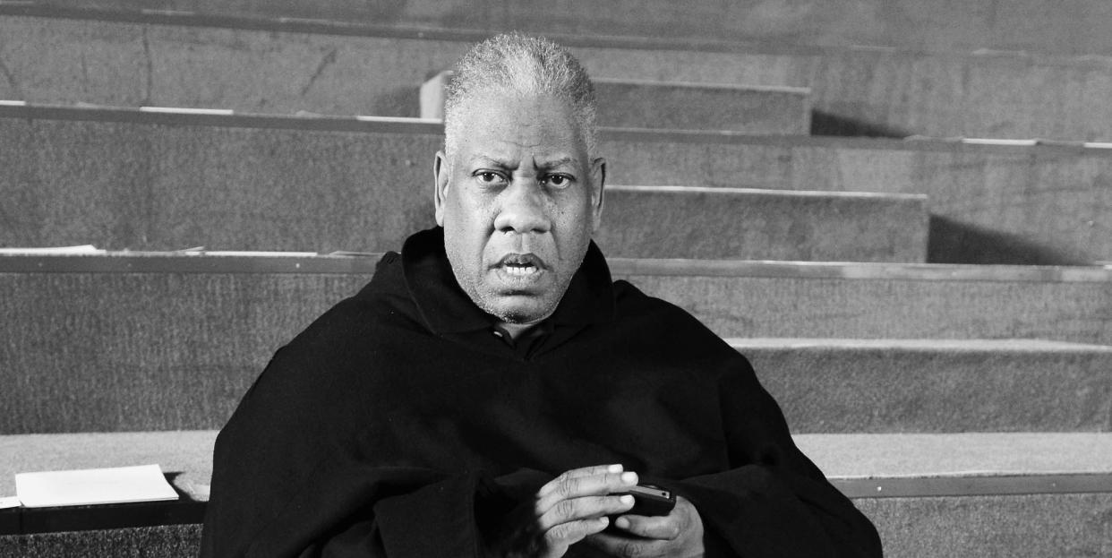 new york, ny february 14 andre leon talley attends the marc jacobs collection fall 2013 fashion show during mercedes benz fashion week at new york armory on february 14, 2013 in new york city photo by dimitrios kambourisgetty images for marc jacobs