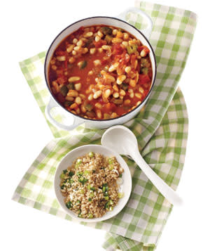 White Bean Chili With Jalapeño Bulgur