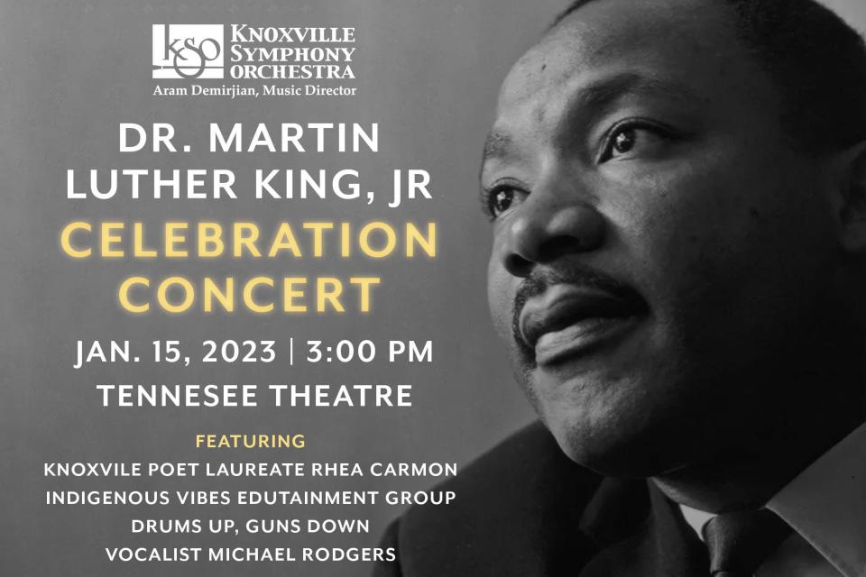 The 2023 MLK Celebration will include many January events. The Knoxville Symphony Orchestra will offer a free concert in honor of the Rev. Dr. Martin Luther King at 3 p.m. on Sunday, Jan. 15.