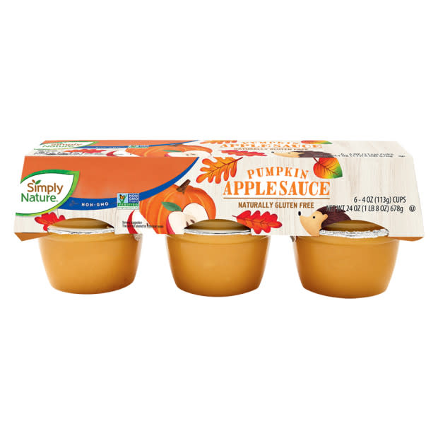 Simply Nature Pumpkin Applesauce Cups<p>Aldi</p>