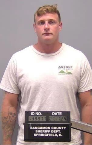 <p>Sangamon County Jail</p> A photo of Sean Grayson provided by Sangamon County Jail